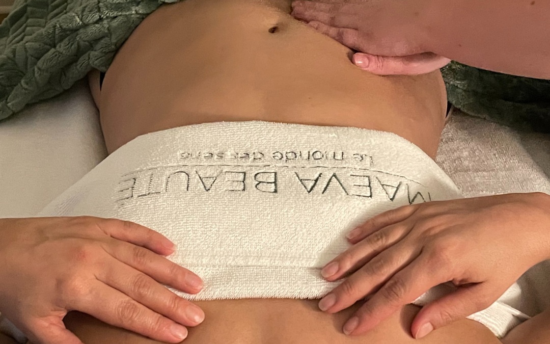 Manœuvre de massage drainante du ventre